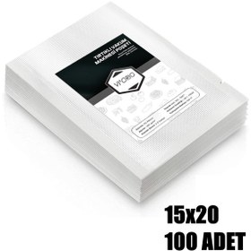 Resim VI'ORIO 15x20 Tırtıklı Vakum Makinesi Poşeti 100 Adet 