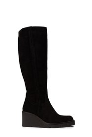 Resim Deery Kadın Hakiki Süet Siyah Dolgu Topuk Çizme 