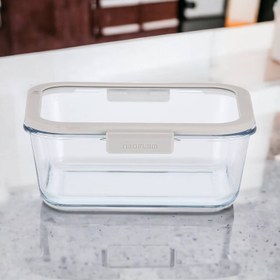 Resim Primanova D-NEOFGL120 Fika Glace Cam Saklama Kabı 1200 ml Bej 