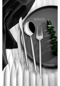 Resim Onon Mokka 4 Kişilik 12 Parça Çatal Kaşık Bıçak Takımı 