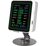 Resim Tenfowee Zn-mt14 Beyaz Ayaklı Hava Kalite Monitörü - 12 Farklı Parametre Co, Co2, Pm2.5, Hcho Tespiti, Ekranda Grafik Ve Karşılaştırma Özelliği 