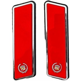 Resim Cadillac Direk Lambası Kırmızı Gazetelik Led Işık 2 Adet 