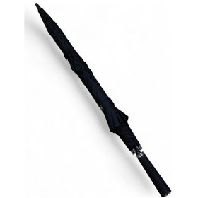 Resim Baginn Erkek Şemsiye Siyah Renk Baston Protokol Şemsiye 125 Cm Çap 100 Cm Boy Çift Tenteli 8 Telli 001 