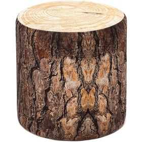 Resim Favora Kütük Puf Silindir - Kahverengi Kahverengi 