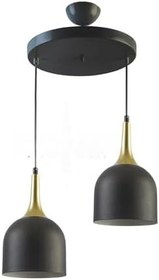Resim Modavize REINA MODERN Salon - Mutfak - Cafe TASARIM METAL BAŞLIK TEKLİ İKİLİ ÜÇLÜ SIRALI AVİZE TURKU 30 x 90 