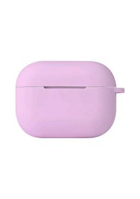 Resim Apple Uyumlu AirPods Pro 3 3.nesil Hang Kılıf - Lila Düz Renkli 