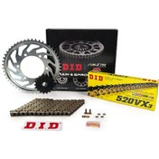 Resim Zincir Dişli Seti Cf Moto Nk 650 Cc 2022 / Cf Moto / Nk / 650cc / Zincir: Dıd-520vx3 Gold -118 / Ön Dişli : Sunstar 14t / Arka Dişli: Jt 46t 