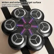 Resim Yeni 6 Düğmeli Akıllı Sayımlı Müzikli Boks Makinesi Oyuncak - Kablosuz Müzikli Boks Duvar Hedefi, Ev Kullanımı, Çocuk ve Yetişkin Antrenman Ekipmanı, Skorlu 