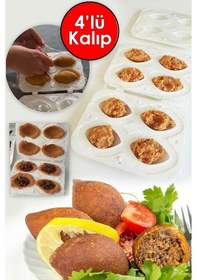 Resim Qniay İçli Köfte Aparatı 4'Lü İçliköfte Kalıbı Pratik 