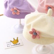 Resim 2 Paket Bebek Bere Şapkaları, Sonbahar Kış Örgü Polyester %100 Elastiki, Hafif Şükran Günü Ressam Şapkaları Erkek ve Kız Çocuklar İçin, Sevimli ve Şirin 