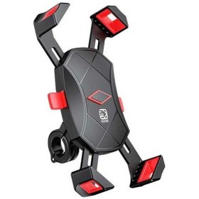 Resim Wondernest Kewig Yansıma Düşmeye Dayanıklı Bisiklet Motosiklet 4 Pençe Telefon Tutucu M113a Siyah 