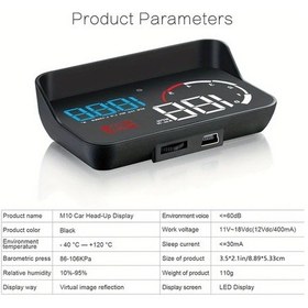 Resim Willowhaven Mavi Anjkflur Obd2 Hud Göstergesi Dijital Hız Göstergesi Ve Uyarı Sistemi 