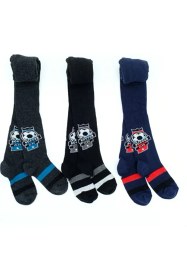 Resim Veraye Socks Erkek Külotlu Çorap Soccer Clup Desen Pamuklu Penye 3'lü Gri-siyah-lacivert 
