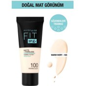 Resim Maybelline New York Fit Me Matte Poreless Fondöten - 100 Warm İvory 