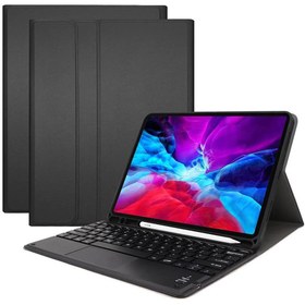 Resim Microcase Ipad Pro 12.9 2018 Bluetooth Klavye + Touchpad Kalem Koymalı Standlı Kılıf - Bkk3 