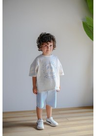 Resim California Baskılı İkili Takım Bebe Mavi 