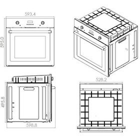 Resim Ferre D101 - ED076-WFA - XE63CB Fryart Beyaz Ankastre Set 