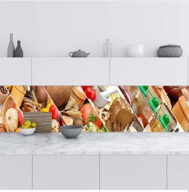 Resim Mutfak Tezgah Arası Folyo Fayans Kaplama Folyosu Sağlıklı Yaşam 