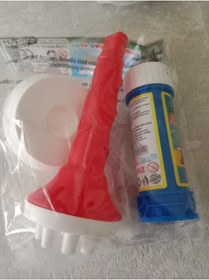 Resim HANK TİCARET Köpük Oyuncağı – Baloncuk Üflemeli Köpük Flüt – Çocuklar İçin Eğlenceli Kırmızı Renk 