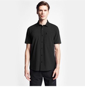 Resim Lescon 25y-1052 Erkek Outdoor Kısa Kol Gömlek-7896 Siyah 