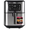 Resim Queen Smartfryer Xxl Airfryer 6.5 L Dokunmatik Yağsız Sıcak Hava Fritözü 