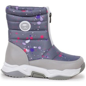 Resim Kiko Kids Mars Fermuarlı Kız Çocuk Kar Botu Füme - Fuşya Füme - Fuşya 
