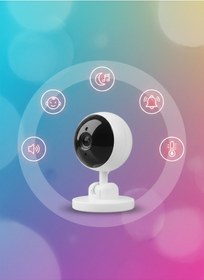 Resim Wearfitpro 720p Hd Akıllı Bebek Kamerası & Video Monitörü Gece Görüşlü, Ninni Özellikli, Çift Yönlü Ses 
