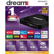 Resim Dreamstar i3 Android Tv Box 2gb Ram 16GB Hafıza Android 12 