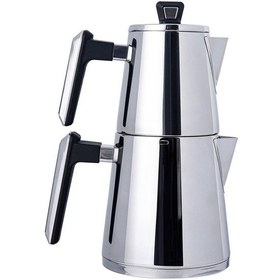 Resim Karaca Powersteel Pro 316+ Space Midi Çelik İndüksiyon Tabanlı Çaydanlık Takımı 