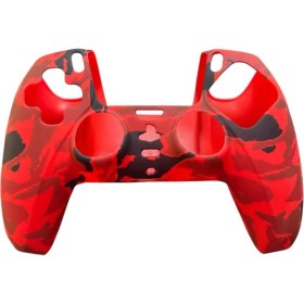 Resim CRK Tech Ps5 Dualsense Kamuflaj Desenli Koruyucu Silikon Kılıf Gamepad 