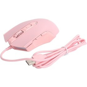 Resim Ajazz 7 Tuşlu Kablolu Fare 7 Hız Dpı Ayarlanabilir Rgb Oyun Faresi Pembe 