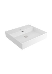 Resim Bocchi Milano 1644-001-0126 Tezgahüstü Lavabo Parlak Beyaz 50 CM 