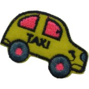 Resim Aplike Ütü Ile Yapışan Taxi Arma 3x2,5 cm 