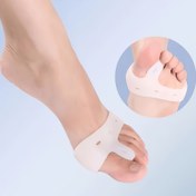 Resim 2 Adet ComfortFit Silikon Ayırıcı Tabanlık - Başparmak Dışa Dönmesi İçin Ön Ayak Yarı Ped, Açık Hava Yürüyüşü, Koşu ve Ev Kullanımı İçin Yumuşak ve Kompakt Tasarım 