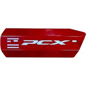 Resim Honda Pcx 2021 - 2024 Uyumlu Eksoz Koruma Demiri Kırmızı 