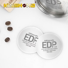 Resim 1pc Alikisscafe EDP Espresso Filtre Ekranı, Tekrar Kullanılabilir Paslanmaz Çelik Göz, 0.2mm Kalınlık, Gıda İletişim Güvenli, Elektrik Gerektirmez, Barista Aksesuarları için Portafilter Sepeti 