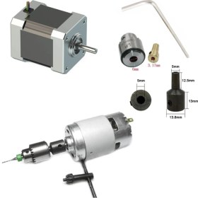 Resim PremiumPort Mini Mandrel Anahtar Sıkmalı 4mm, 3.2mm ve 5mm, Hobi ve Proje Için 