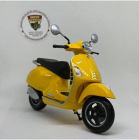 Resim WELLY Vespa GTS Super 1:12 Diecast Scooter Model Oyuncak – Lisanslı Metal Maket & Koleksiyon 