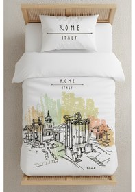 Resim Rome Tek Kişilik Nevresim Takımı Beyaz 