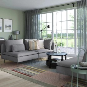 Resim IKEA Gri Rahat Kanepe - 3'lü Kanepe 