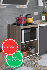 Resim Kenzlife Ocak Dolabı Figen Crd 85*60*57 Mutfak Modül Mini Fırın Ankastre Ocak Için 