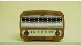 Resim Nostalji Radyo Görünümlü Kumbara (Dekoratif) 