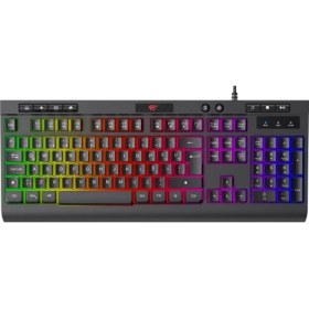 Resim Havit Gamenote KB887CM-TUR 4'lü Gaming Set – Klavye, Mouse, Kulaklık, Mousepad – Rainbow Aydınlatma, Türkçe Q, 3.5mm Jack, Pc Uyumlu 