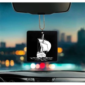 Resim Gemi Desenli Pleksi Dikiz Ayna Süsü 