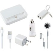 Resim iphone Uyumlu 5-6-7 Şarj Aleti Seti Kulaklık Usb Çakmaklık Araç Şarj 