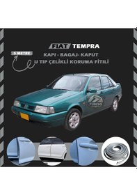 Resim Fiat Tempra Oto Araç Kapı Koruma Fitili 5 Metre Parlak Gri Renk 