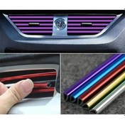 Resim Araç Klima Izgara Şerit Fitil Renkli Havalandırma 20Cm X10 Adet Sarı 