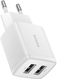 Resim Baseus Compact 10.5W Şarj Cihazı Beyaz 