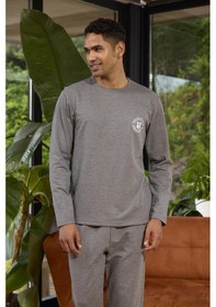 Resim Kly Erkek Uzun Kol O Yaka Antrasit Pijama Takımı C2t5n0o8 001 