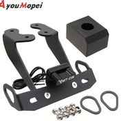 Resim Challenger Yamaha Fz-6n Fz6 S2 Kuyruk Tidy Siyah Metal Fender Eliminator Işık Lisans Braketi 